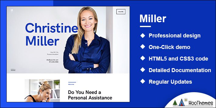 Miller Virtual Assistant WordPress Theme